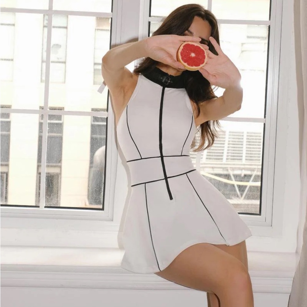 Black and White Tennis Dress